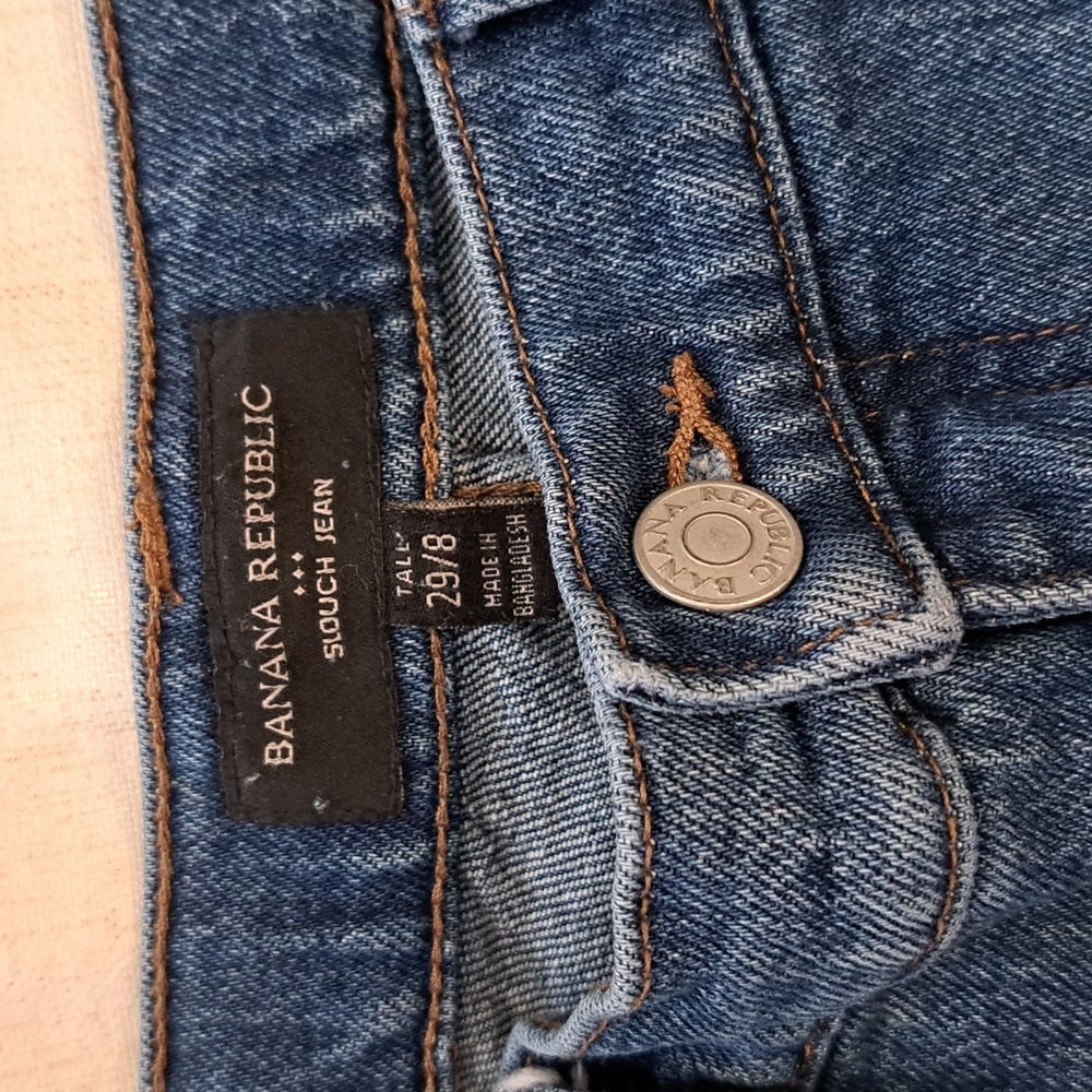 Banana Republic Slouch Blue Women's Jeans 29/8 Tall